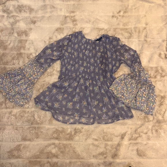 🔥 American Eagle floral peasant top - XS - Picture 2 of 9